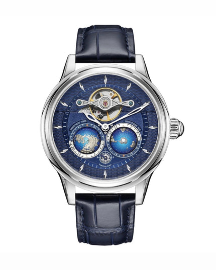 MONTBLANC TOURBILLON CYLINDRIQUE GEOSPHERES VASCO DA GAMA BLUE DIAL