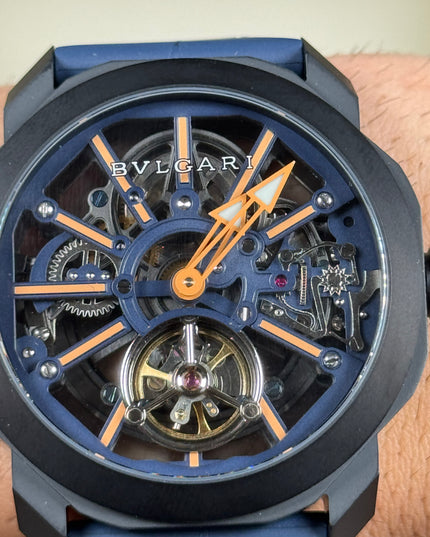 BVLGARI OCTO TOURBILLON SKELETON - BLUE