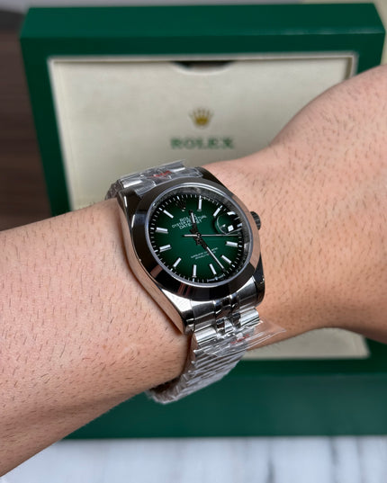 ROLEX DATEJUST 36MM GREEN DIAL JUBILEE