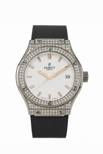 HUBLOT CLASSIC FUSION DAMA - DIAMANTES FONDO BLANCO