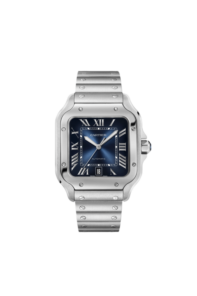 CARTIER SANTOS FONDO AZUL