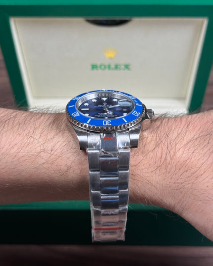 ROLEX SUBMARINER DATE FONDO AZUL