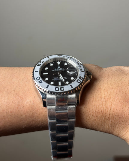ROLEX YACHT-MASTER ACERO FONDO NEGRO