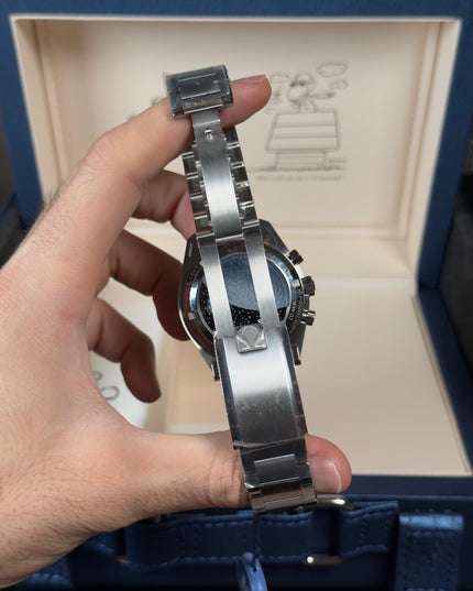 OMEGA SPEEDMASTER MOONWATCH 50TH SNOOPY SUIZO DOBLE EXTENSIBLE