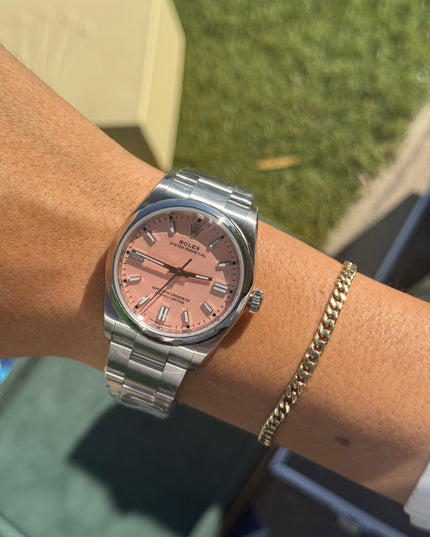 ROLEX OYSTER PERPETUAL 36MM SUIZO - FONDO ROSA