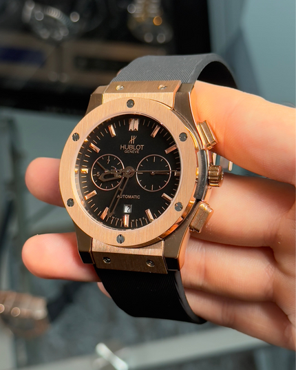 HUBLOT CRONO CLASSIC FUSION - NEGRO ROSE GOLD