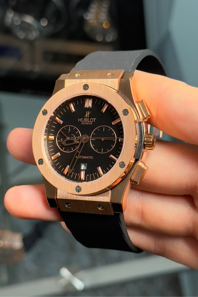 HUBLOT CRONO CLASSIC FUSION - NEGRO ROSE GOLD