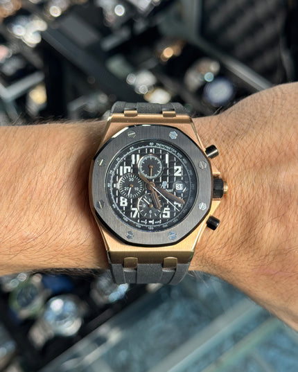 AUDEMARS PIGUET ROYAL OAK ORO ROSA NEGRO CAUCHO