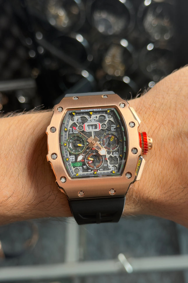 RICHARD MILLE CHRONOGRAPH AUTOMATIC MEN'S WATCH RM 11-03 RG (ROSE GOLD)