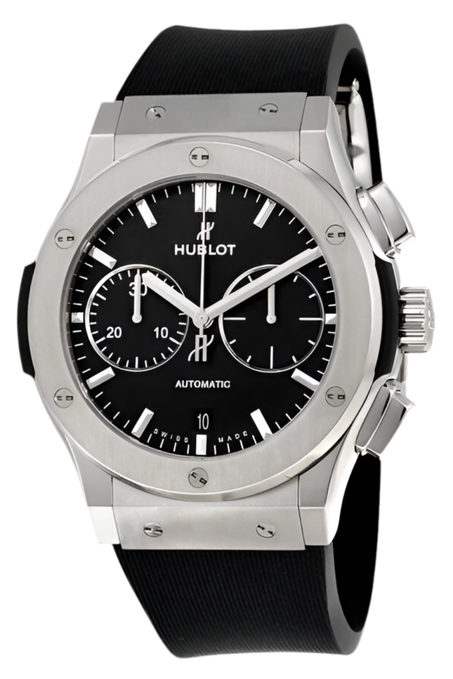 HUBLOT CRONO CLASSIC FUSION - NEGRO PLATEADO