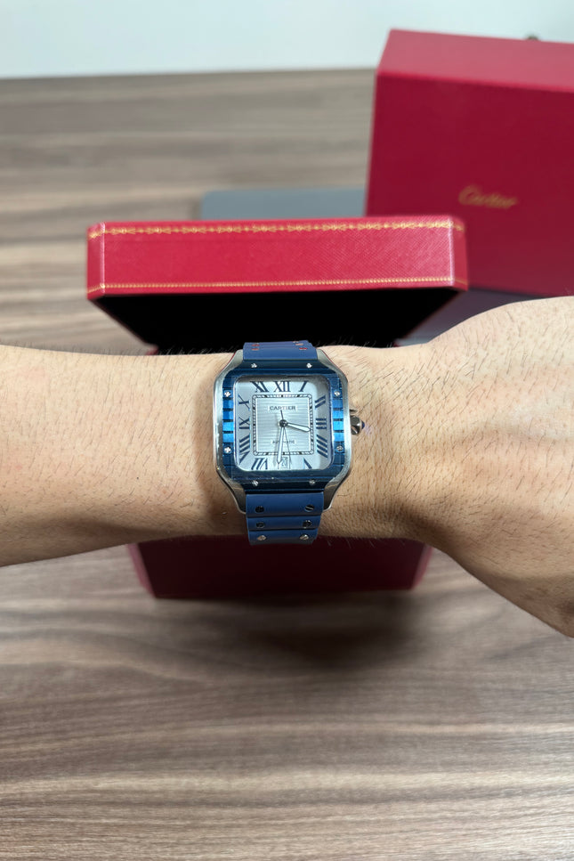 CARTIER SANTOS BISEL AZUL