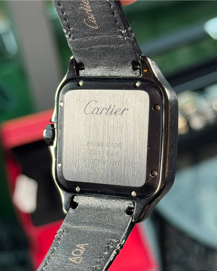 CARTIER SANTOS NEGRO PIEL