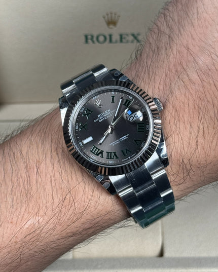 ROLEX DATEJUST WIMBLENDON 41MM SUIZO - OYSTER