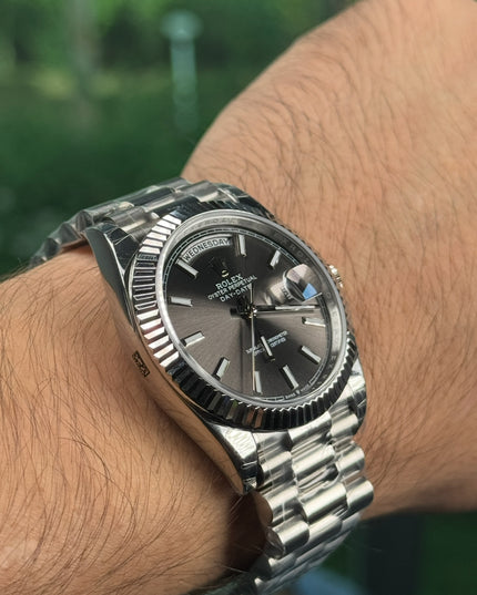 ROLEX DAY-DATE SUIZO - ACERO