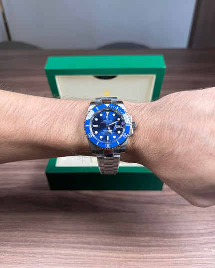 ROLEX SUBMARINER DATE FONDO AZUL