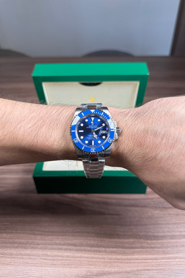 ROLEX SUBMARINER DATE FONDO AZUL