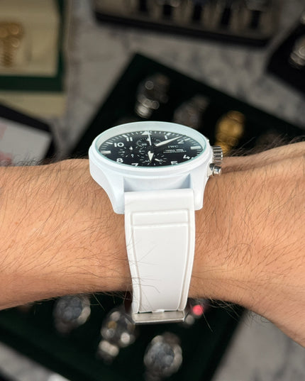 IWC SCHAFFHAUSEN PILOT CHRONOGRAPH BLANCO