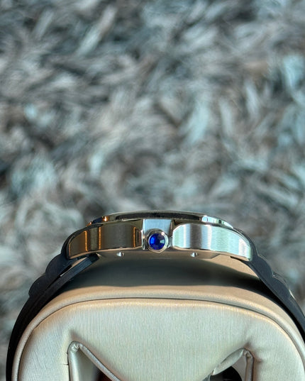 CARTIER SANTOS EXTENSIBLE CAUCHO - FONDO BLANCO