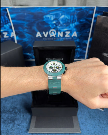 BVLGARI ALUMINIUM GREEN CRONÓGRAFO