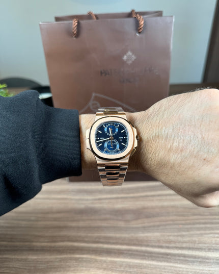 PATEK PHILIPPE NAUTILUS SUIZO - ROSE GOLD TRAVEL TIME