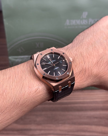 AUDEMARS PIGUET ROYAL OAK PIEL ROSE GOLD