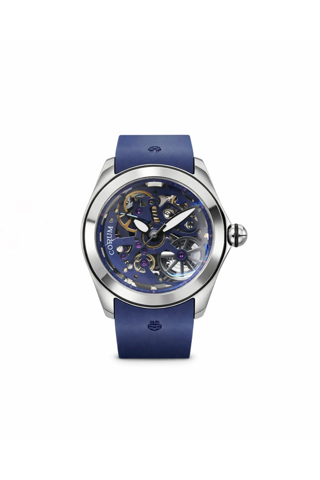 CORUM BUBBLE SKELETON AZUL/PLATEADO