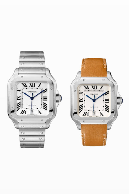 CARTIER SANTOS SUIZO DOBLE EXTENSIBLE - PLATEADO