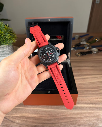 PANERAI LUMINOR FLYBACK CHRONO ROJO