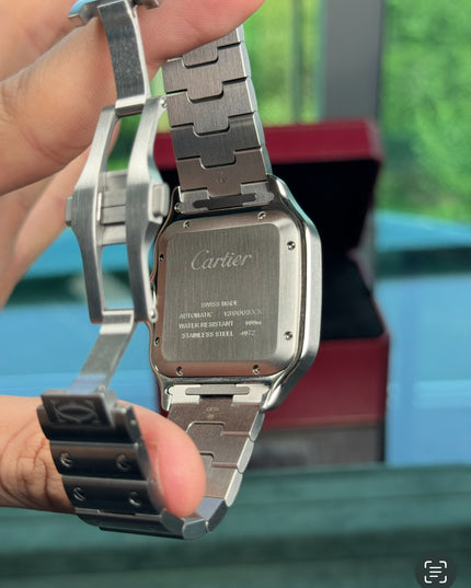 CARTIER SANTOS SUIZO DOBLE EXTENSIBLE - FONDO VERDE