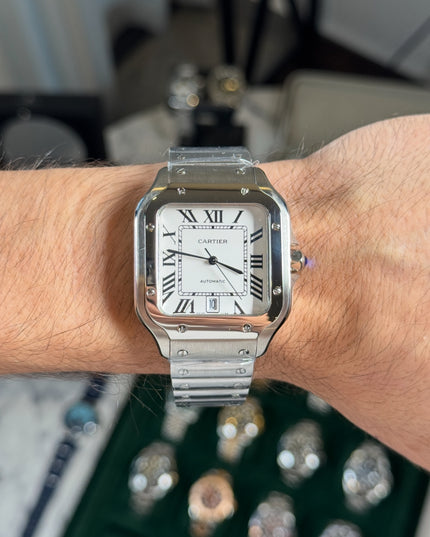 CARTIER SANTOS 40 MMFONDO BLANCO