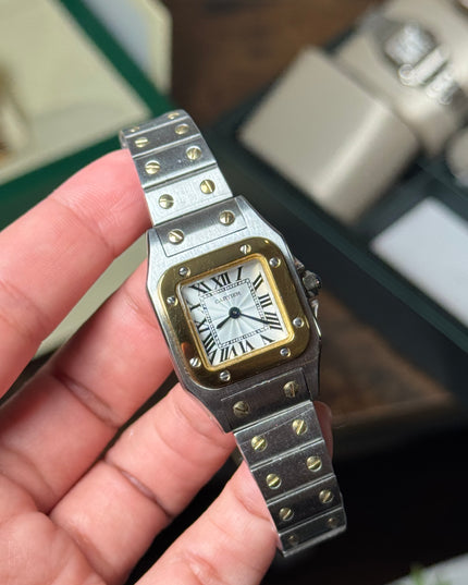 CARTIER SANTOS DOBLE TONO MINI DAMA