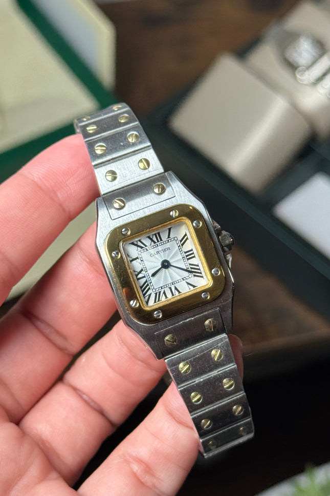 CARTIER SANTOS DOBLE TONO MINI DAMA