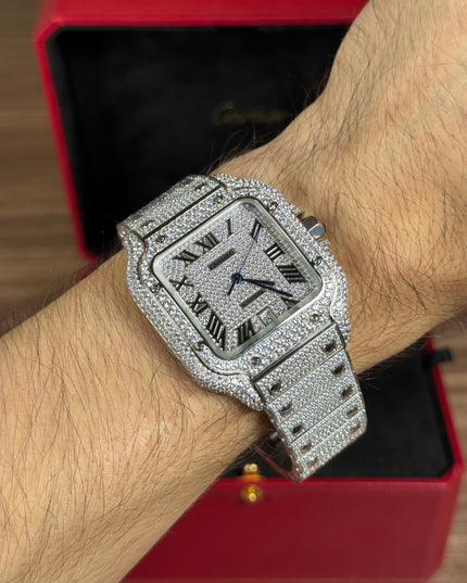 CARTIER SANTOS FULL ICE SUIZO
