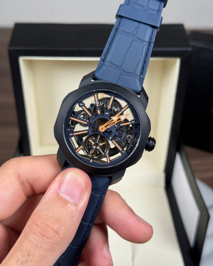 BVLGARI OCTO TOURBILLON SKELETON - BLUE