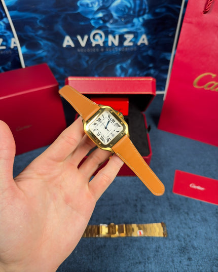 CARTIER SANTOS SUIZO DOBLE EXTENSIBLE - DORADO