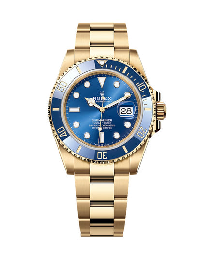 ROLEX SUBMARINER DORADO FONDO AZUL