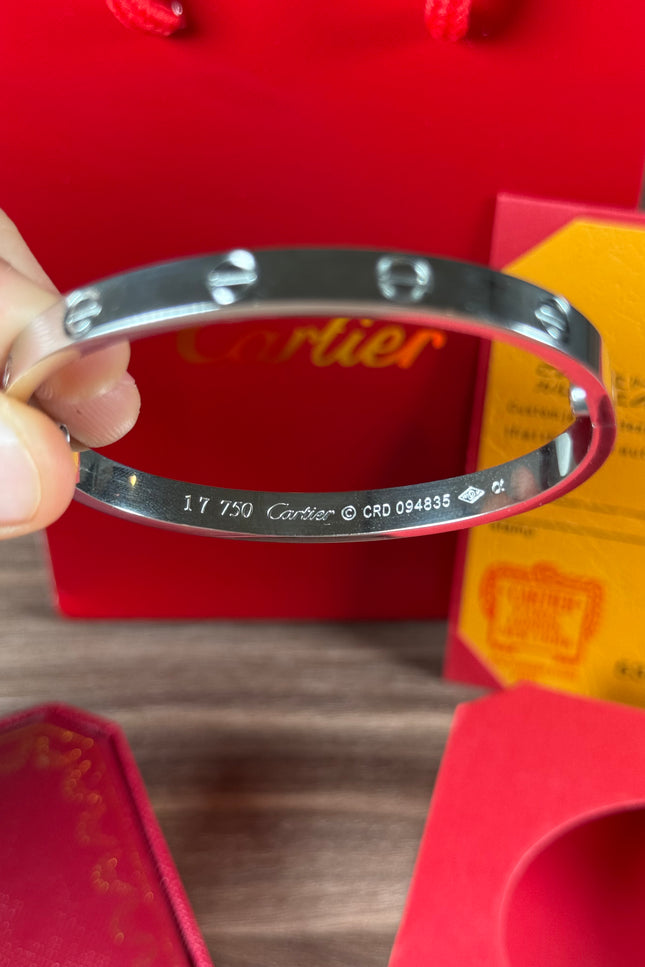 BRAZALETE CARTIER LOVE PLATA