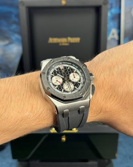 AUDEMARS PIGUET ROYAL OAK OFFSHORE CRONÓGRAFO SUIZO - NEGRO PLATEADO