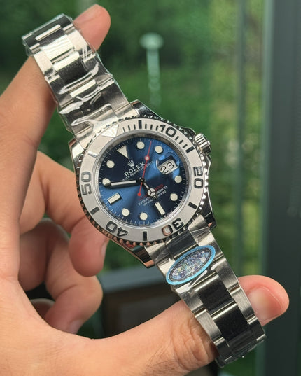 ROLEX YACHT-MASTER 41MM ACERO SUIZO - FONDO AZUL