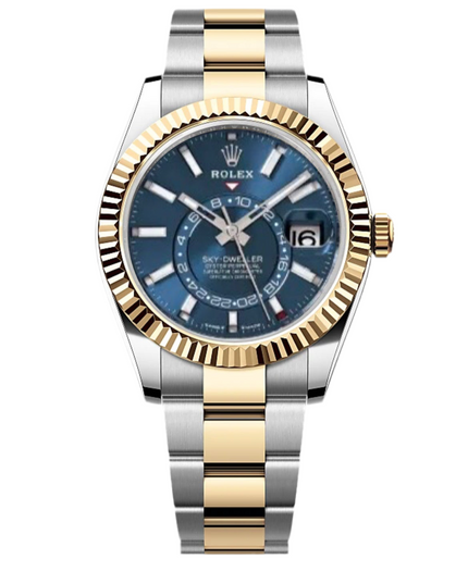 ROLEX SKY-DWELLER - BICOLOR FONDO AZUL