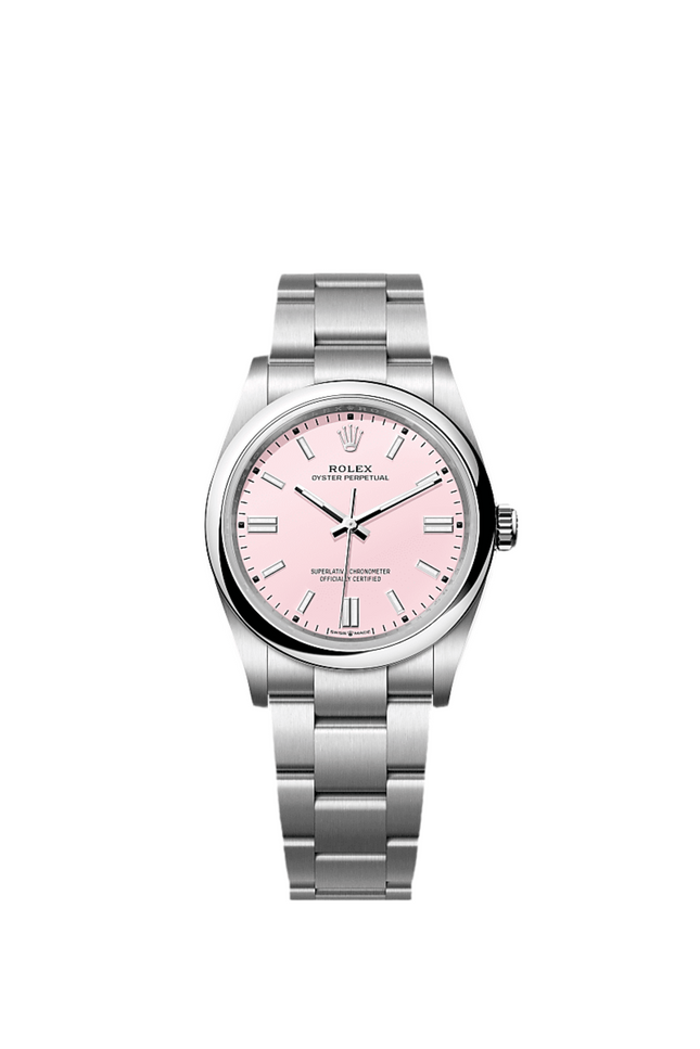 ROLEX OYSTER PERPETUAL 36MM SUIZO - FONDO ROSA