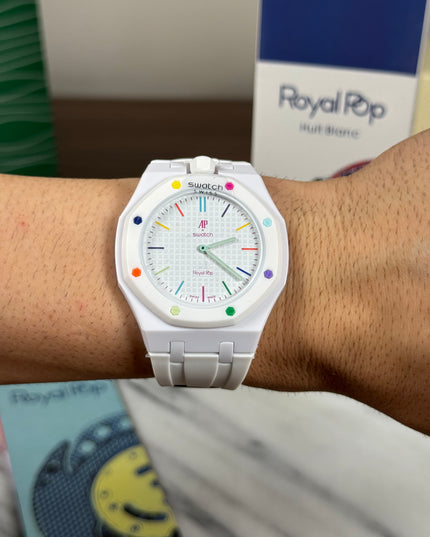 AUDEMARS PIGUET x SWATCH ROYAL POP HUIT BLANC