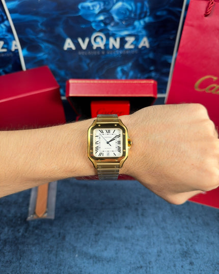 CARTIER SANTOS SUIZO DOBLE EXTENSIBLE - DORADO
