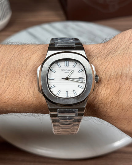 PATEK PHILIPPE PLATEADO WHITE DIAL