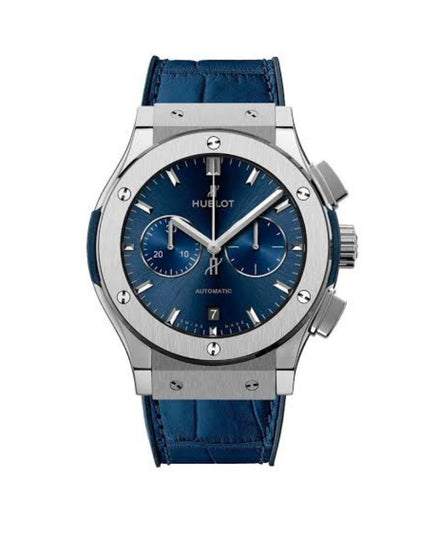 HUBLOT CRONO CLASSIC FUSION - AZUL PLATEADO