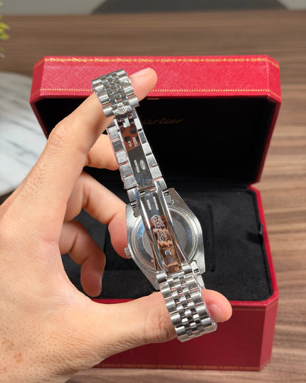 ROLEX DATEJUST PLATEADO - FONDO BLANCO