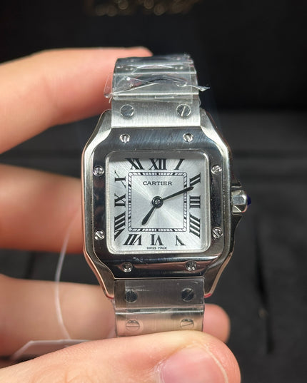 CARTIER SANTOS PLATEADO 27MM