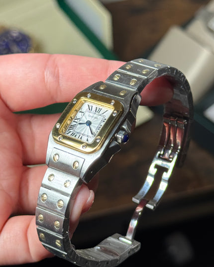 CARTIER SANTOS DOBLE TONO MINI DAMA