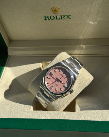 ROLEX OYSTER PERPETUAL 36MM SUIZO - FONDO ROSA