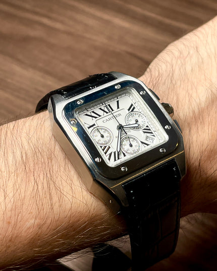 CARTIER SANTOS CRONÓGRAFO - PIEL